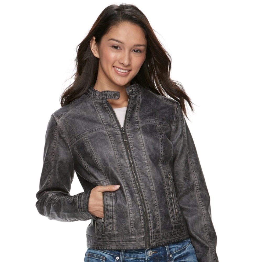 NWT Faux Leather Jacket